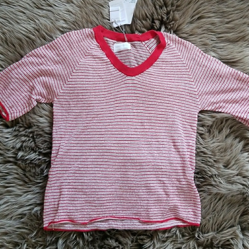 Zadig and Voltaire Fishnet top red Size S